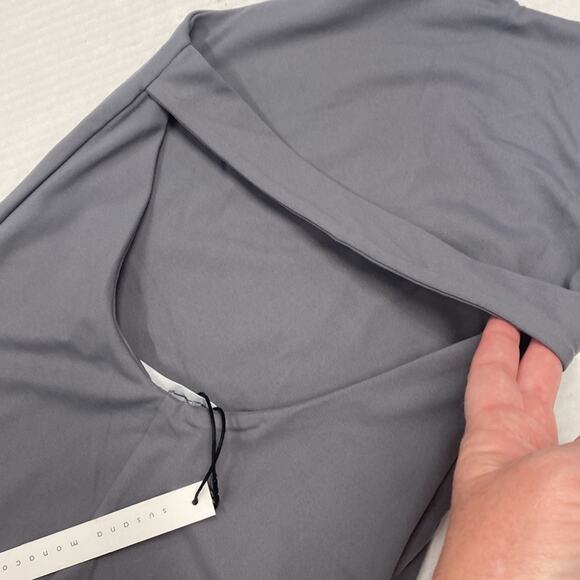 Susana Monaco High Halter Top Pigeon color size XS (b20) - Picture 6 of 7